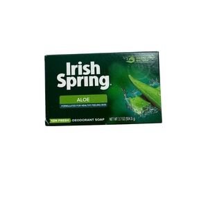 Irish Spring Aloe Bar Soap 3.7 oz Discontinued Packaging 94% Naturally Derived